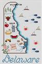 Pattern, Delaware Map by Sue Hillis