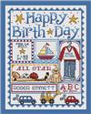 Pattern, Happy Birthday (Boys) by Sue Hillis