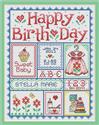 Pattern, Happy Birthday (Girls) by Sue Hillis