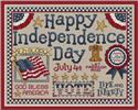 Pattern, Happy Independence Day by Sue Hillis