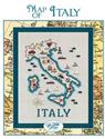 Pattern, Italy Map by Sue Hillis