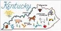 Pattern, Kentucky Map by Sue Hillis