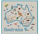 Pattern, Australia Map by Sue Hillis