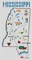 Pattern, Mississippi Map by Sue Hillis