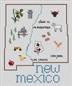 Pattern, New Mexico Map by Sue Hillis