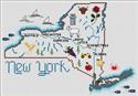 Pattern, New York Map by Sue Hillis