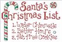 Pattern, Santa's List by Sue Hillis
