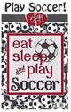 Pattern, Soccer by Sue Hillis