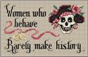 Pattern, Women who behave… by Sue Hillis