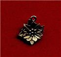 Poinsettia Santa Charm