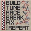 Pattern, Auto Racing by Sue Hillis